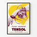 Vintage-Werbeplakat TENSOL für Herzgesundheit