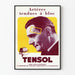 Vintage-Medizinposter TENSOL, gespannte Arterien auf Block