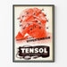 Vintage-Poster für medizinische Werbung Tensol gegen Bluthochdruck