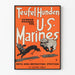 Vintage-Poster Teufel Hunden U.S. Marines Wanddekoration