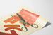 Vintage-Poster Textil-Karte PKZ zur Wanddekoration