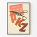 Vintage-Poster Textil-Karte PKZ zur Wanddekoration