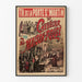 Vintage-Poster Le Chevalier de Maison-Rouge Théâtre de la Porte Saint-Martin
