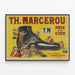 Vintage-Werbeplakat TH. Marcerou Wachs-Paste — gerahmtes Bild an der Wand