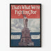 Vintage-Poster Freiheitsstatue Das ist, wofür wir kämpfen