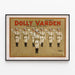 Vintage-Musikposter Dolly Varden von The Aborn Company — gerahmtes Bild an der Wand