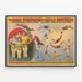 Vintage-Zirkusposter Adam Forepaugh und Sells Brothers – Akrobaten Bicketts — gerahmtes Bild an der Wand