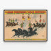 Vintage-Poster von Reitshow Adam Forepaugh und Sells Brothers — gerahmtes Bild an der Wand