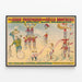 Vintage-Poster Cirque Adam Forepaugh und Sells Brothers — gerahmtes Bild an der Wand