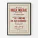 Vintage-Poster des Theaters « The Amazing Dr. Clitterhouse » Baker Federal Theatre