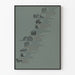 Poetischer Poster Tiere und Arche Noah - Vintage Wanddekoration