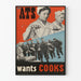 Vintage-Poster The ATS Wants Cooks für Wanddekoration