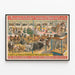 Vintageposter Barnum & Bailey - Die größte Show der Welt — gerahmtes Bild an der Wand
