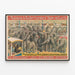 Vintage-Poster Barnum & Bailey - Zirkus und Elefantenmenagerie — gerahmtes Bild an der Wand