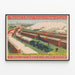 Vintage-Poster Barnum & Bailey Greatest Show on Earth, Ankunft der vier Züge — gerahmtes Bild an der Wand