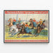 Vintage-Poster Barnum & Bailey - Spektakulärer Damen-Pferderennen-Posterdruck — gerahmtes Bild an der Wand