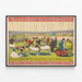 Vintage-Poster Barnum & Bailey Greatest Show on Earth - Originalfahrt im Großen Hippodrom — gerahmtes Bild an der Wand