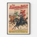 Vintage-Poster von Barnum & Bailey mit römischem Pferderennen