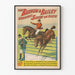 Vintage-Poster Barnum & Bailey - Hindernisläufe der Ponys Jupiter und Joie