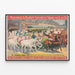 Vintage-Poster Barnum & Bailey - Das große Pferdefest — gerahmtes Bild an der Wand
