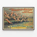 Vintage-Poster Barnum & Bailey - Wiener Lufttruppen — gerahmtes Bild an der Wand