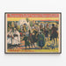 Vintage-Poster Barnum & Bailey - Nordafrikanische Szene — gerahmtes Bild an der Wand