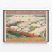 Vintage-Poster Barnum & Bailey Greatest Show on Earth — gerahmtes Bild an der Wand