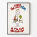 Vintage-Poster The Best Man - Humorvolle Illustration und alte Knöpfe