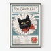 Vintage-Poster Die schwarze Katze – April 1896