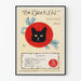 Vintage-Poster Die schwarze Katze - Januar 1896