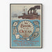 Vintage-Poster The Book of the Ocean – Meeresdekoration für die Wand