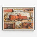 Vintage-Poster Boston Beer Company 1828 – Industrielle Wanddekoration — gerahmtes Bild an der Wand