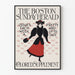 Vintage-Poster The Boston Sunday Herald Farbiger Beilagen