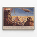 Vintage-Poster Fortschrittlicher Blitz der Britischen Armee in Nordafrika — gerahmtes Bild an der Wand
