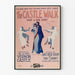 Vintage-Poster The Castle Walk - Wanddekoration im Retro-Tanzstil
