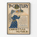 Vintage-Poster The Century Christmas Number – Festive Wanddekoration