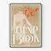 Vintage-Poster The Chap Book mit floraler Illustration und weiblicher Silhouette