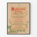 Vintage-Poster The Christmas Century – Festive und literarische Wanddekoration