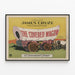 Vintage-Poster The Covered Wagon Retro-Wanddekoration — gerahmtes Bild an der Wand