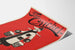 Vintage-Poster The Cricket Two Cents rot und schwarz