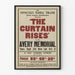 Vintage-Poster Theater The Curtain Rises Connecticut Federal Theatre