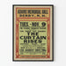 Vintage-Poster Theater The Curtain Rises - Adams Memorial Hall Derry
