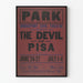 Vintage-Poster Theater Der Teufel von Pisa