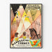 Vintage-Poster Der Zirkus des Teufels – Wanddekoration im Art-déco-Stil