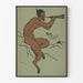 Vintage Dekorationsposter Der Faun mit Doppel-Maultrommel - The Echo