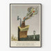 Vintage-Poster über die Auswirkungen des Überkochens in der Küche