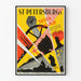 Vintage-Poster St. Petersburg Sista Dagar – Grafische Wanddekoration