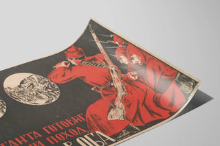 Sowjetischer Vintage-Poster Krieg - Die Entente bereitet eine neue Offensive vor — Ansicht des Kunstwerks