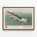 Vintage-Poster Sunderland-Flugzeug - Augen der Marine — gerahmtes Bild an der Wand