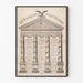 Bild Poster im Vintage-Stil Tempel der Freiheit – Inspirierende Wanddekoration